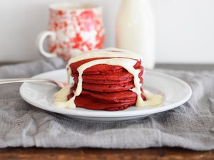 Red Velvet Pancakes