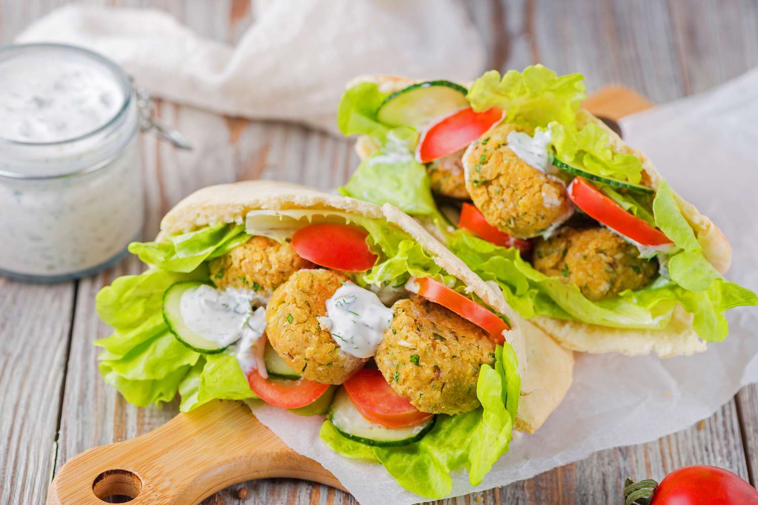 Baked falafel