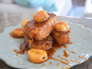 banana caramel french toast