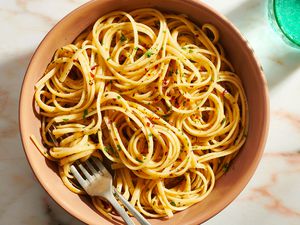 Bottarga Pasta in a bowl