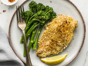 Chicken with crispy panko coating