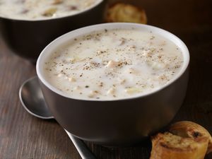 New England style clam chowder