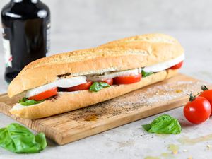 Italian caprese sandwich