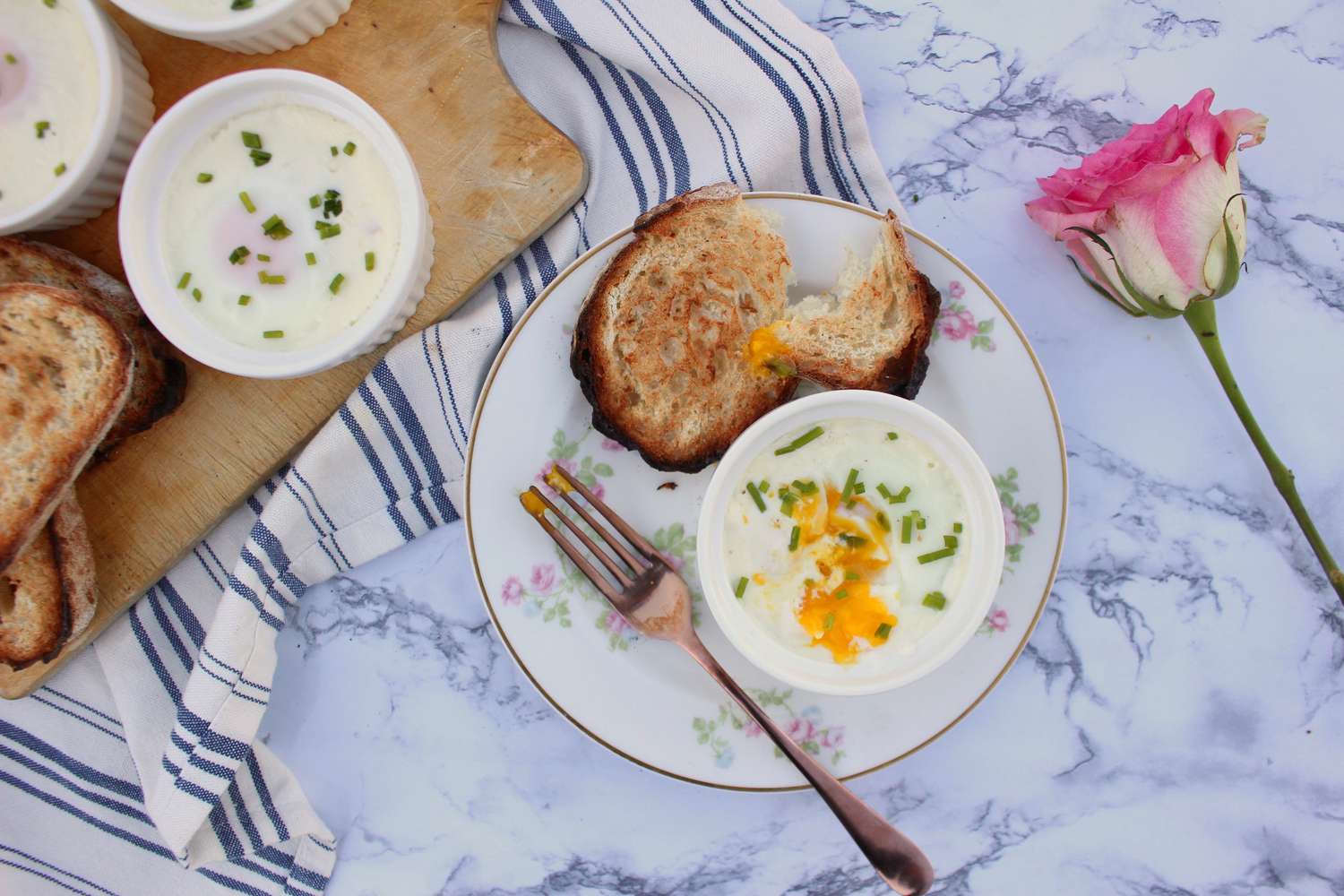 Coddled Eggs with Ham and Cheese Recipe