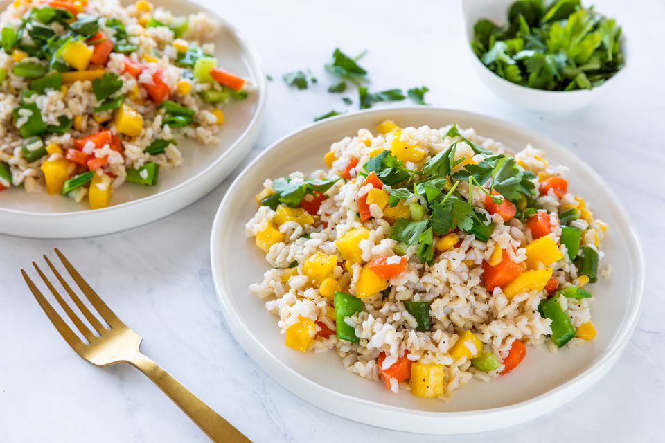 Vegan Asian Rice Salad