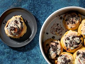 Cookies and cream cinnamon rolls