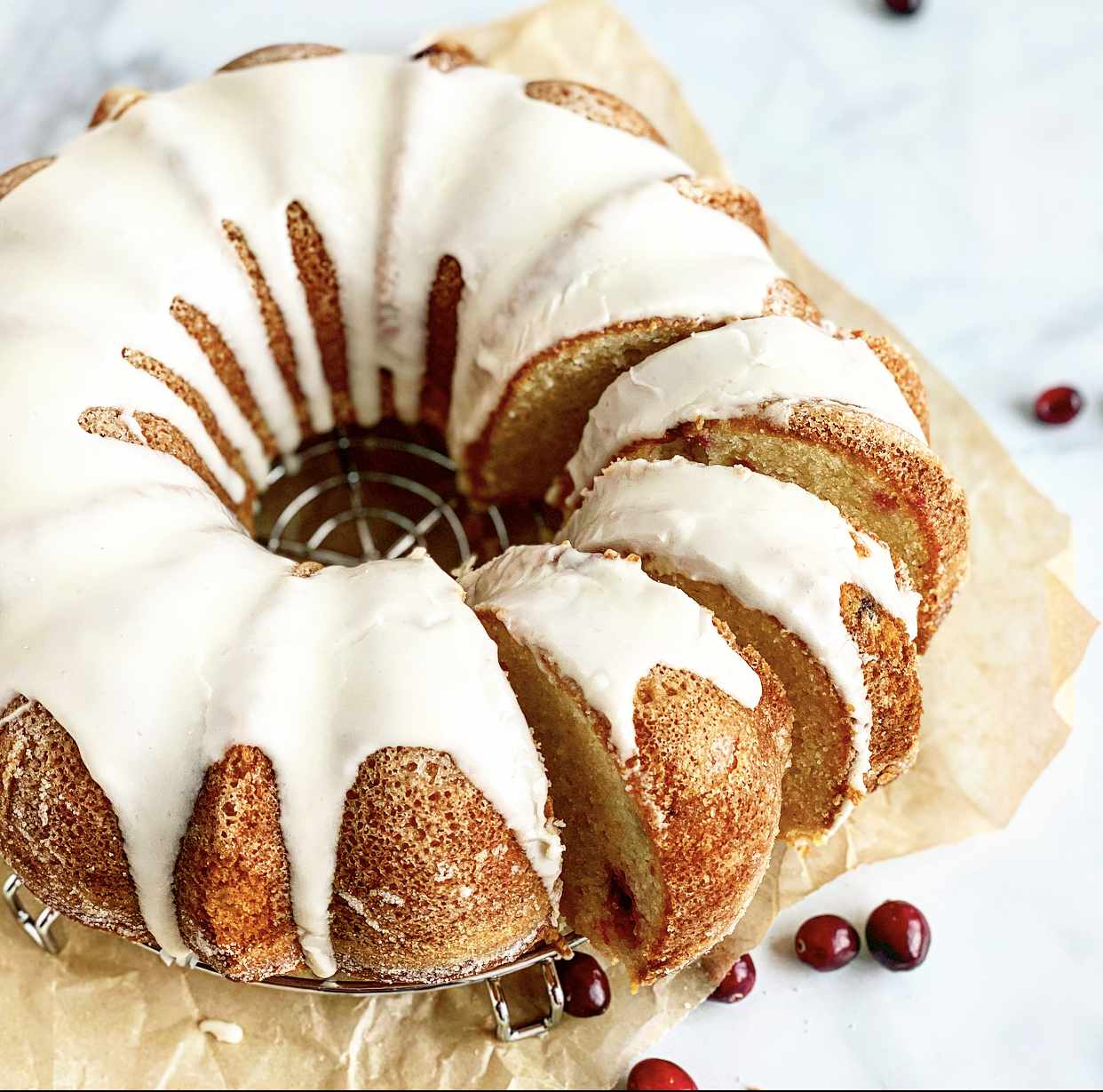 Cranberry coffee cake