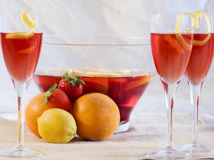 Cranberry Elderflower Champagne Punch