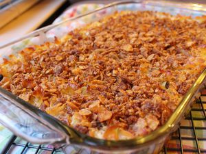 Cream Cheese Noodle Kugel with Corn Flake Topping