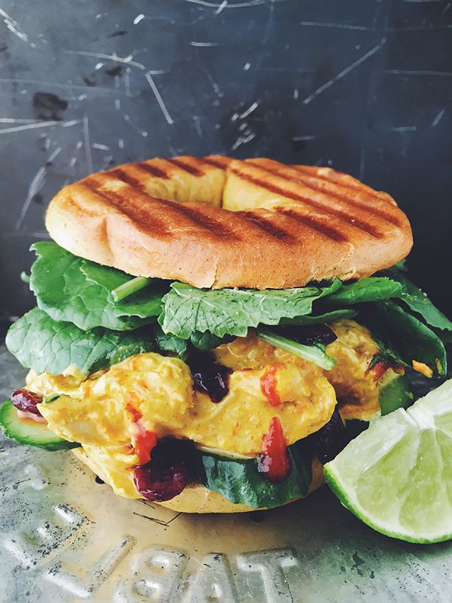 curry chicken salad sandwich