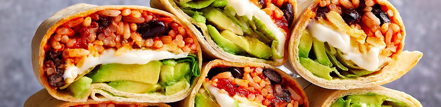 Easy Wrap Burrito and Roll-Up Recipes Cropped Banner