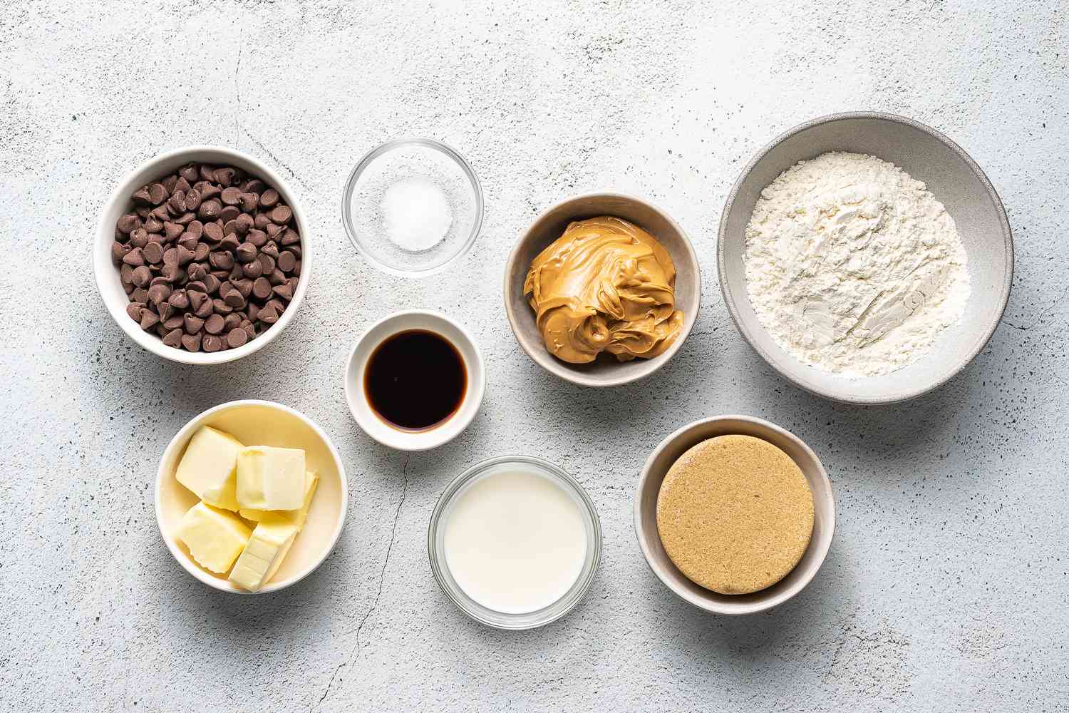 Edible Peanut Butter Cookie Dough ingredients 