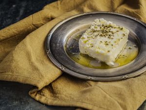 Feta cheese and olive oil