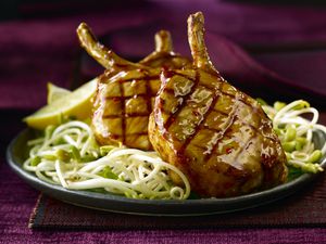 Glazed pork chops