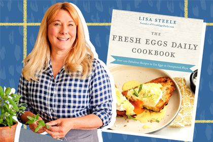 Lisa Steele and her cookbook The Fresh Eggs Daily Cookbook