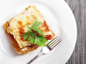 Mozzarella Lasagna square