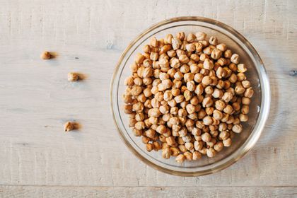 Close-up of chickpeas