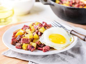 Homemade corned beef hash