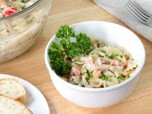 Honey Mustard Salmon Pasta Salad