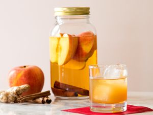 Homemade Apple Ginger Cinnamon Infused Vodka