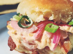 Pimento Cheese &#43; Ham Biscuit Sandwiches