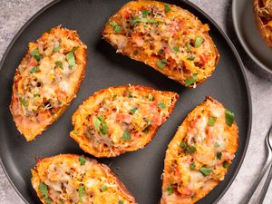 Italian Sausage Stuffed Sweet Potatoes