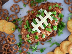 Jalapeno-Cheddar Football Cheese Ball