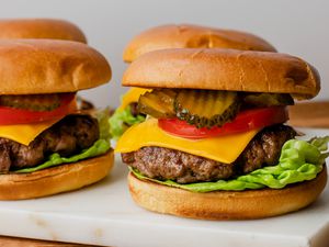 Juicy baked burgers recipe