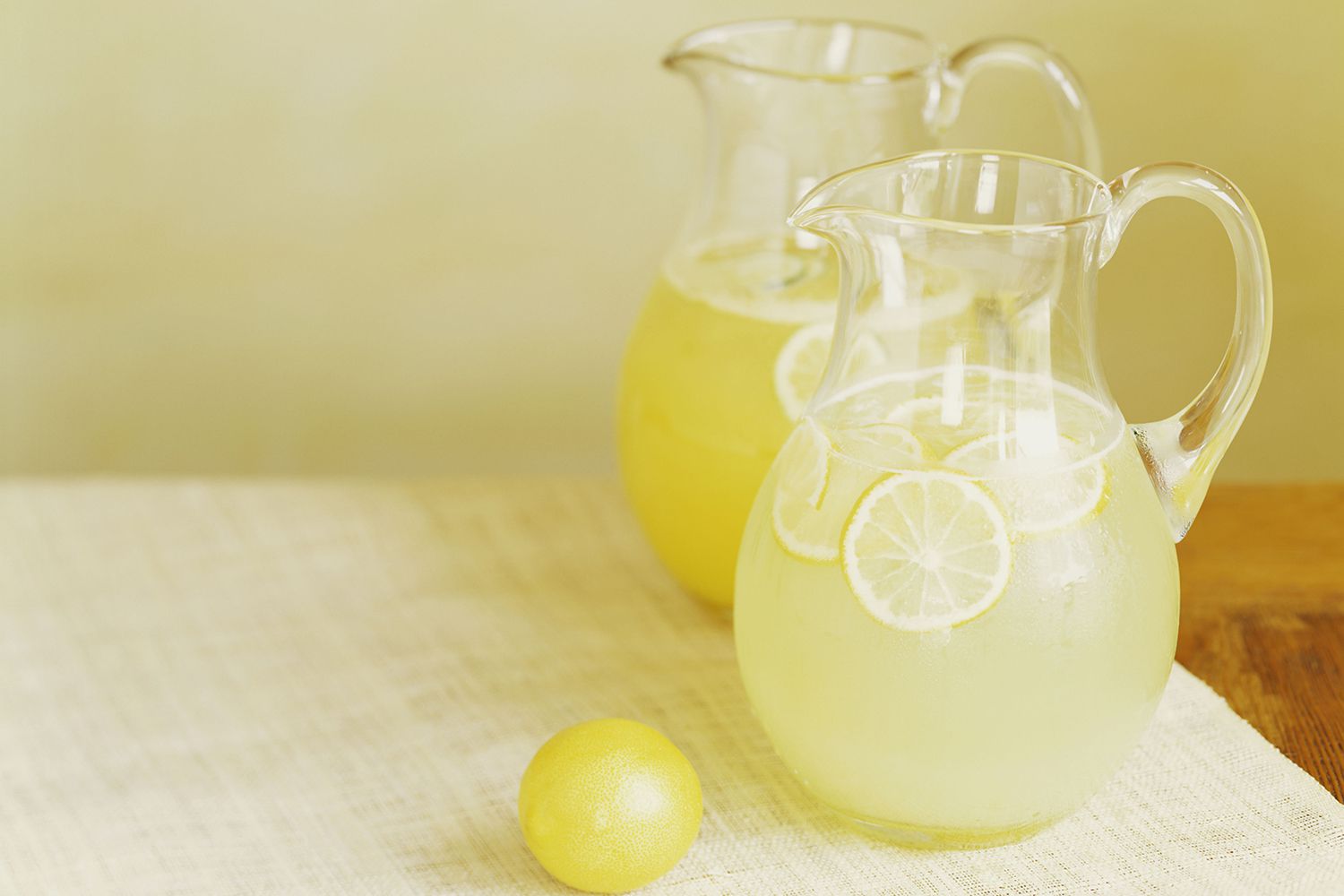 Two pitchers holding Packer's Punch