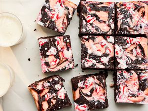 Peppermint Swirl Brownies