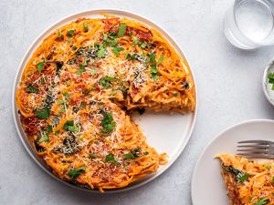 Pizza Spaghetti Pie