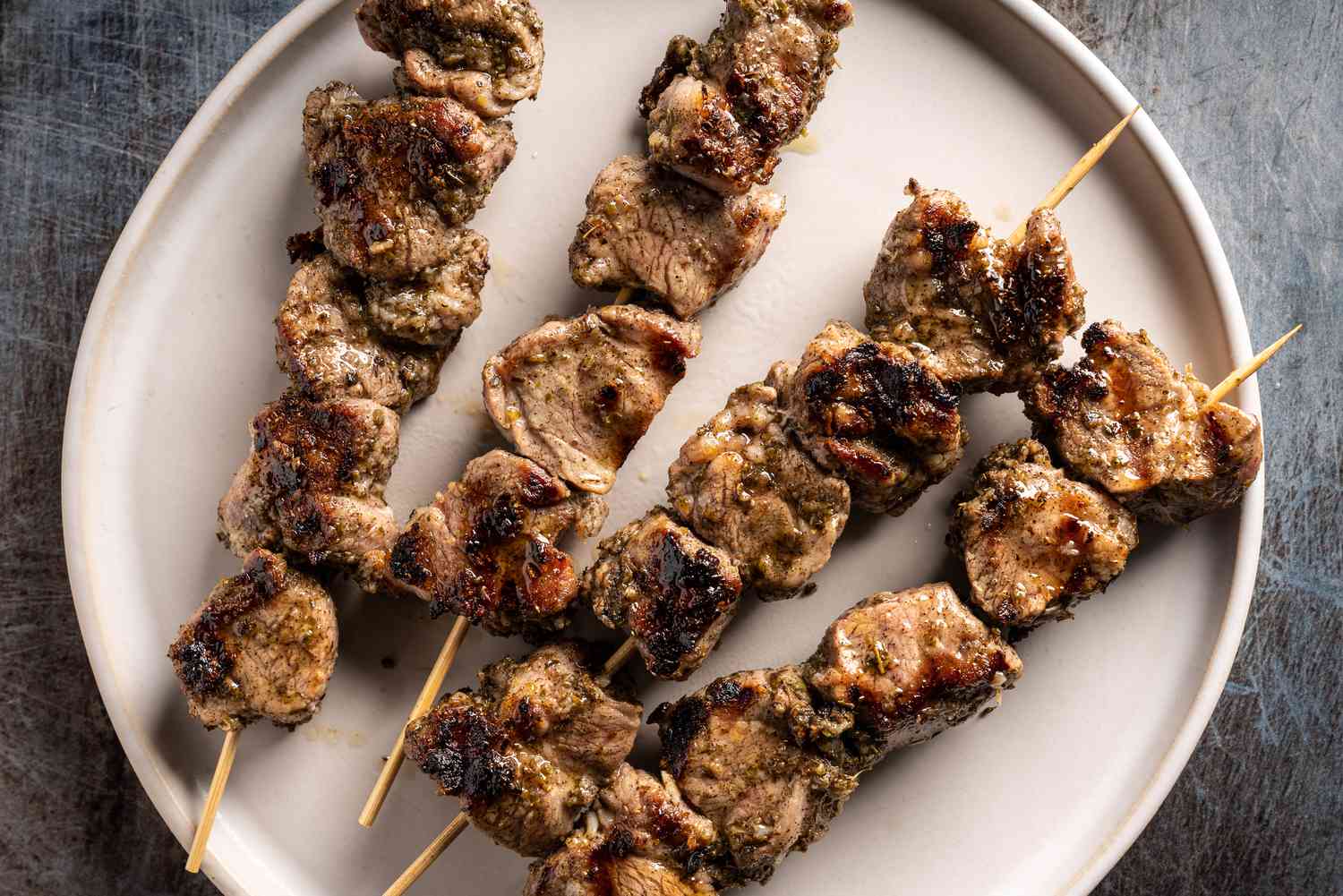 Pork Pinchos on a Skewer