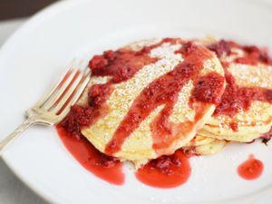 Raspberry pancakes