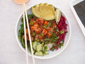 salmon poke bowl