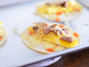 Sausage, Egg, and Cheese Breakfast Burritos