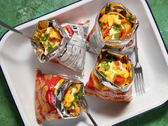 Walking breakfast tacos