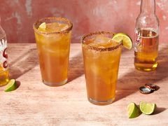 Micheladas with lime