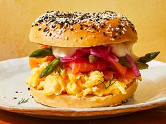 Smoked Salmon Breakfast sandwich