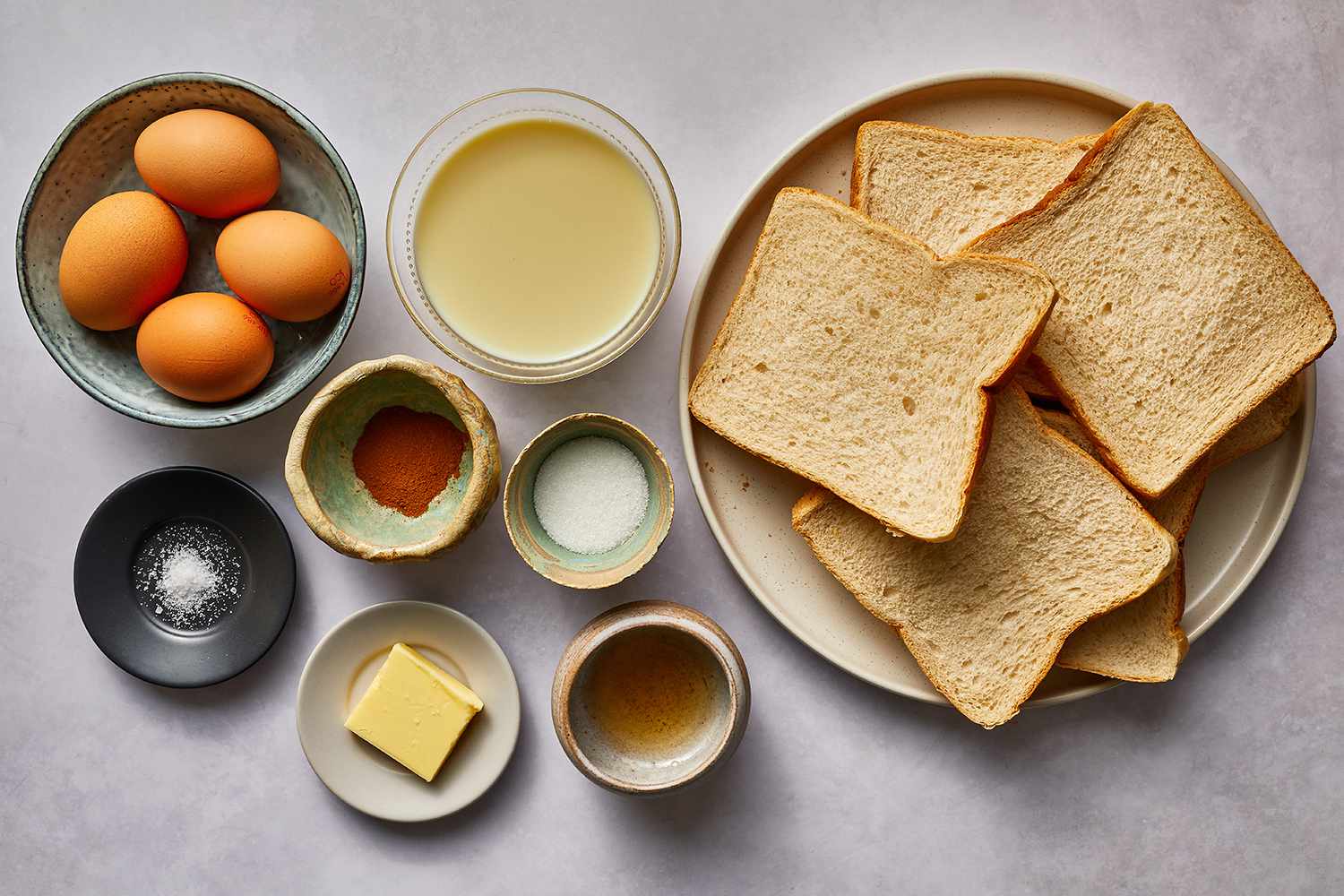 Sheet Pan French Toast ingredients 