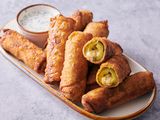 Stuffed fried pickles