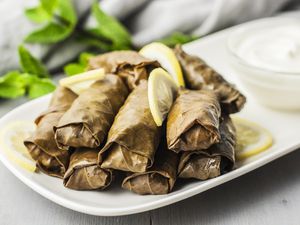 Stuffed grape leaves