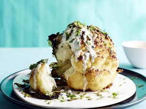 Tahini Roasted Cauliflower