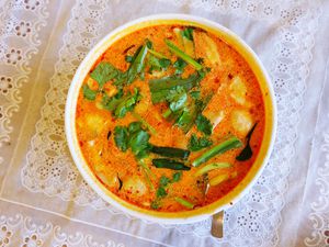 Tom Yum Soup in bowl