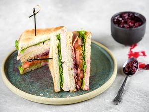 Turkey club sandwich