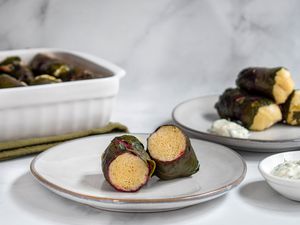 Ukrainian Beet Leaf Rolls Stuffed With Bread