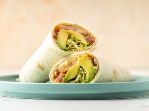 Vegan Hummus Avocado Wrap