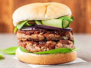 Vegan Mushroom Bean Burger