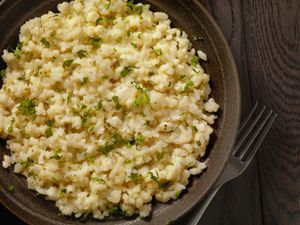 Vegan cheesy risotto