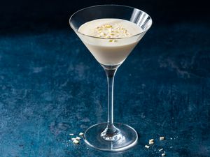 White Chocolate Martini in a martini glass 