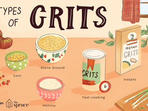 types of grits illustration